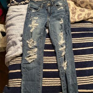 American eagle ripped jeans